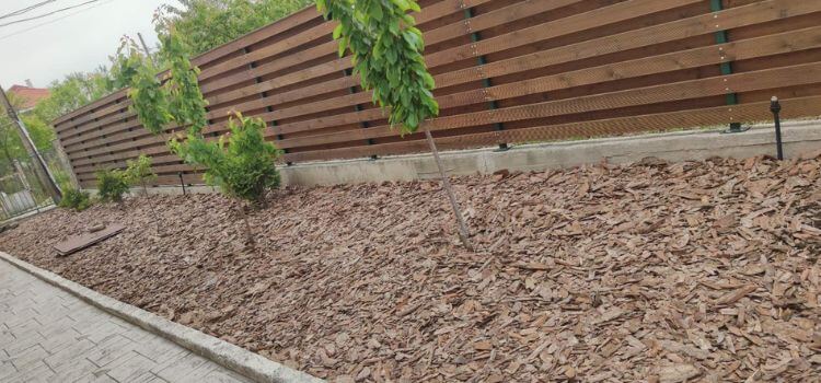mulching with pine bark